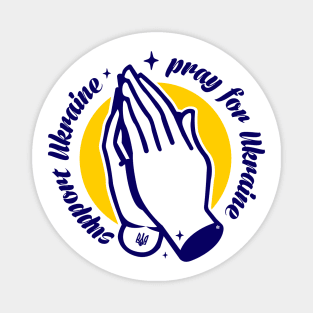 Support Ukraine, Pray for Ukraine Magnet